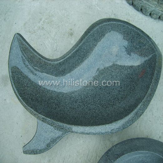 G654 Blue Black Granite Stone Sink - Fish Shape