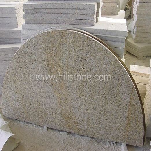 G682 Granite Polished Table top - Half Round