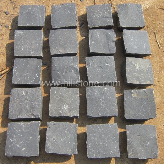 Black Basalt All Sides Natural Cobblestone