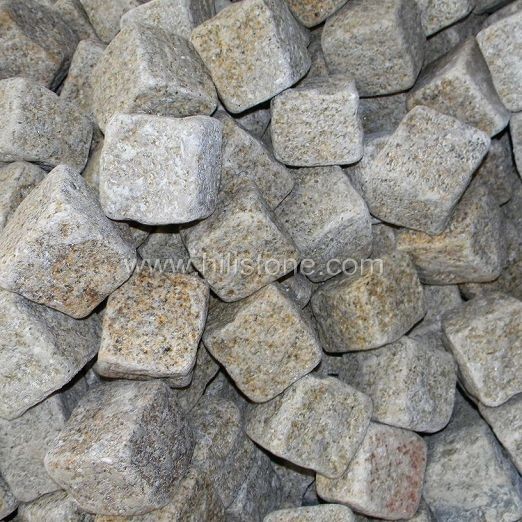 G682 Granite Natural + Tumbled Cobblestone