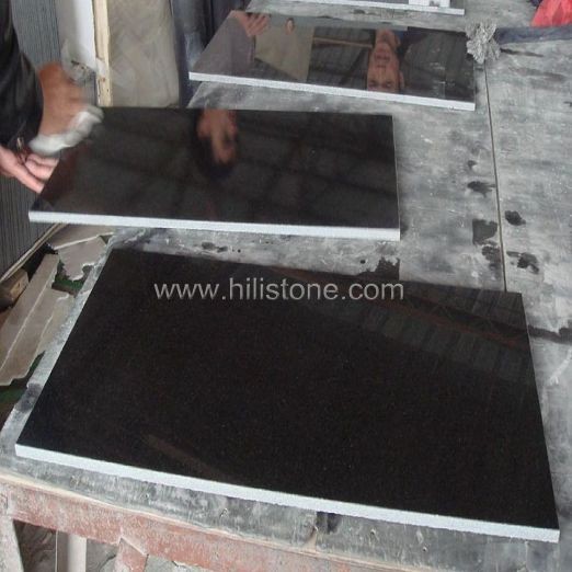 Shanxi Black Granite Polished Tiles
