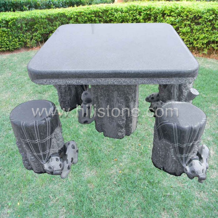 Stone furniture Table & Bench 11