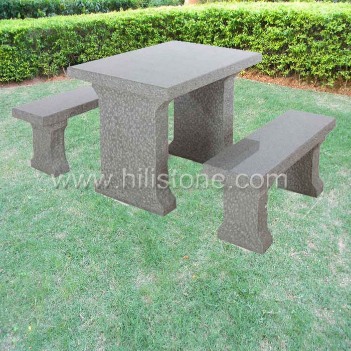 Stone furniture Table & Bench 2