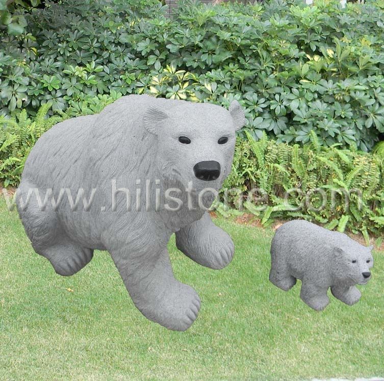 Stone Animal Sculpture Bear 1