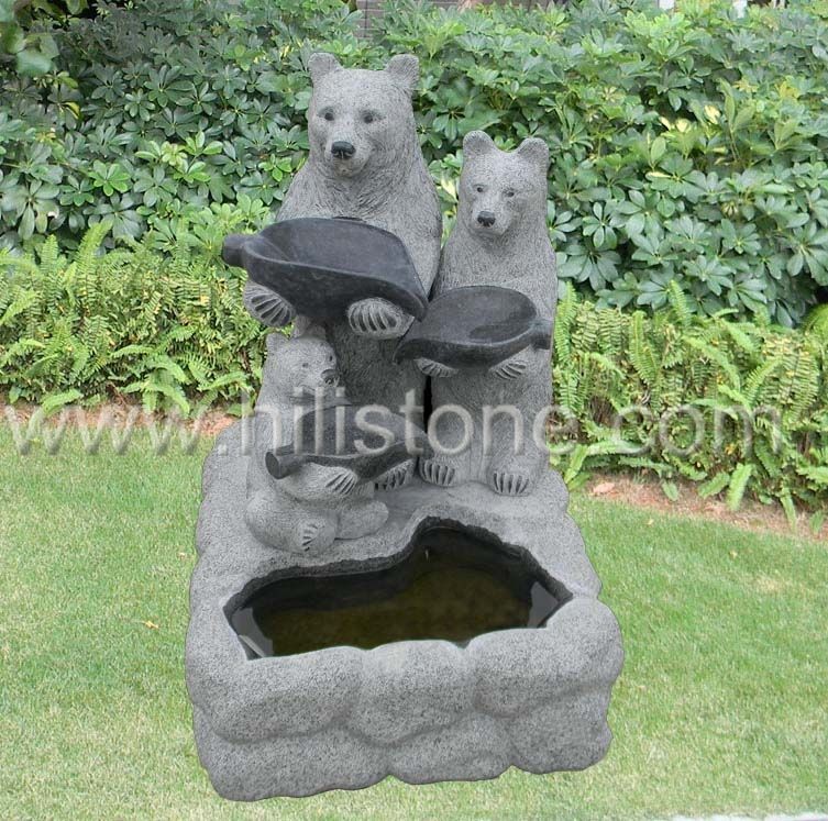 Stone Animal Sculpture Bear 2