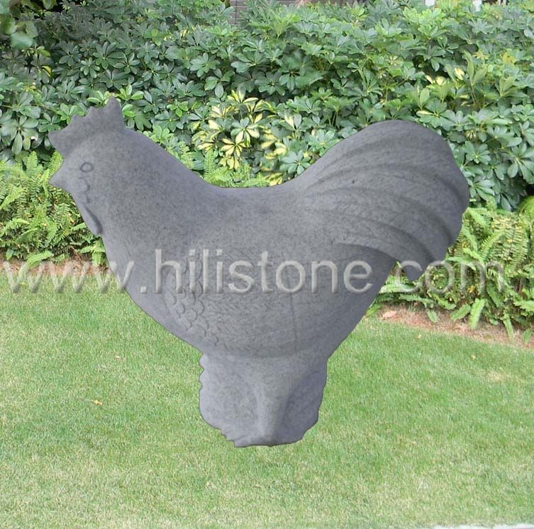 Stone Animal Sculpture Chicken 2