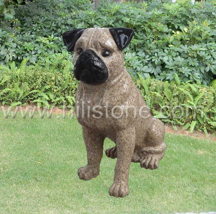 Stone Animal Sculpture Dog 13