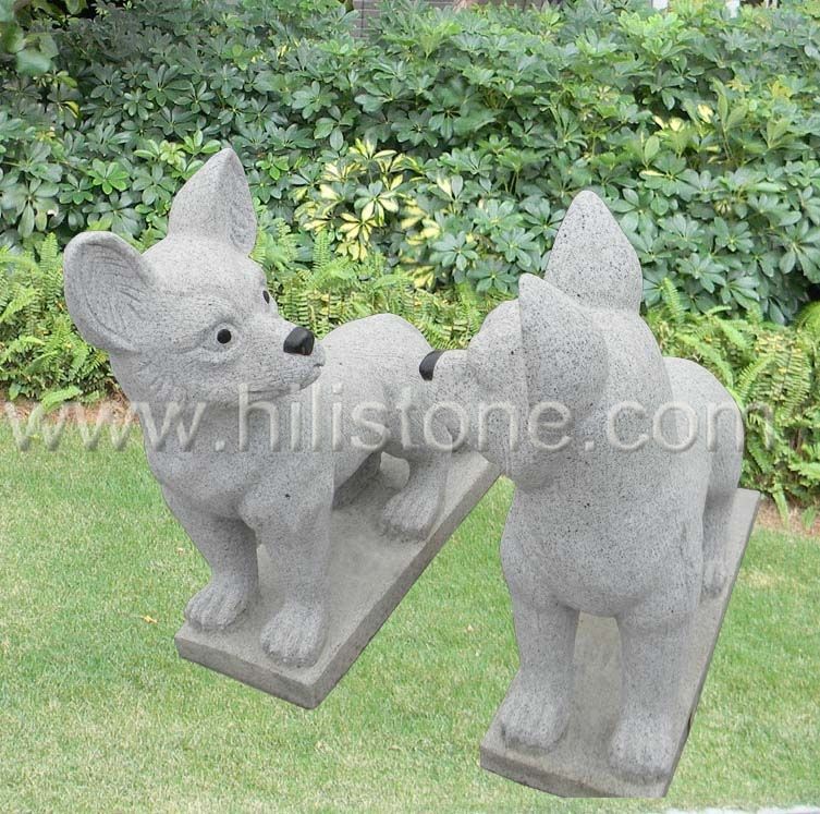 Stone Animal Sculpture Dog 19