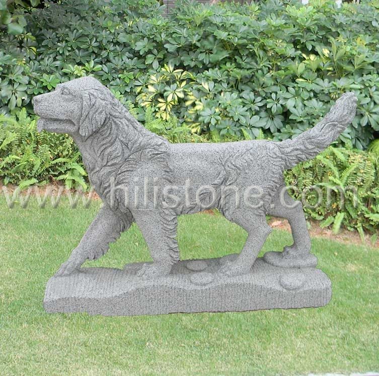 Stone Animal Sculpture Dog 7