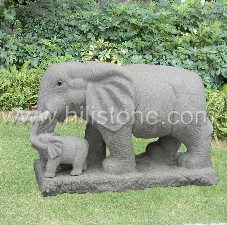 Stone Animal Sculpture Elephant 3