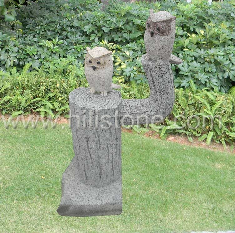 Stone Animal Sculpture Owl 5